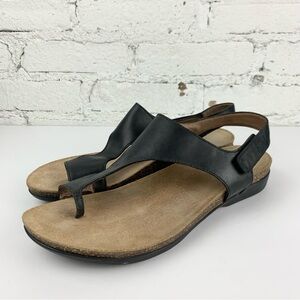 Dansko Black Leather Sandals
